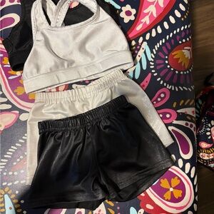 White and Black Athletic Set